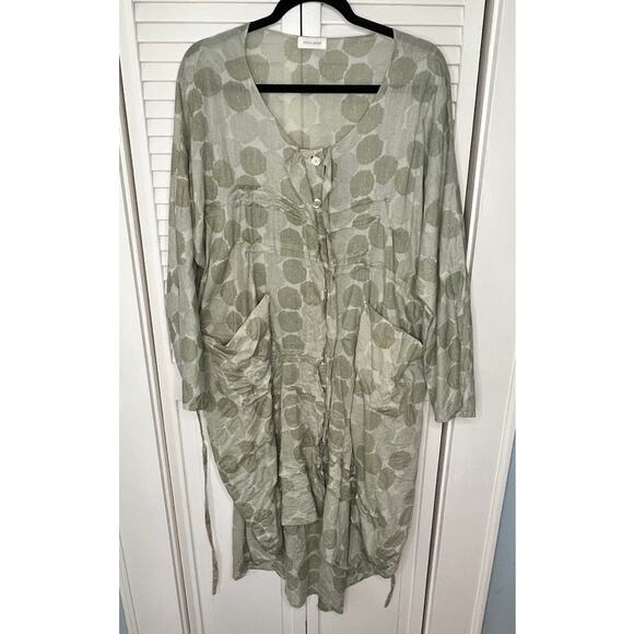 Krista Larson Stellah Long Sleeve Dress - 100% Cotton One Size - Picture 8 of 8